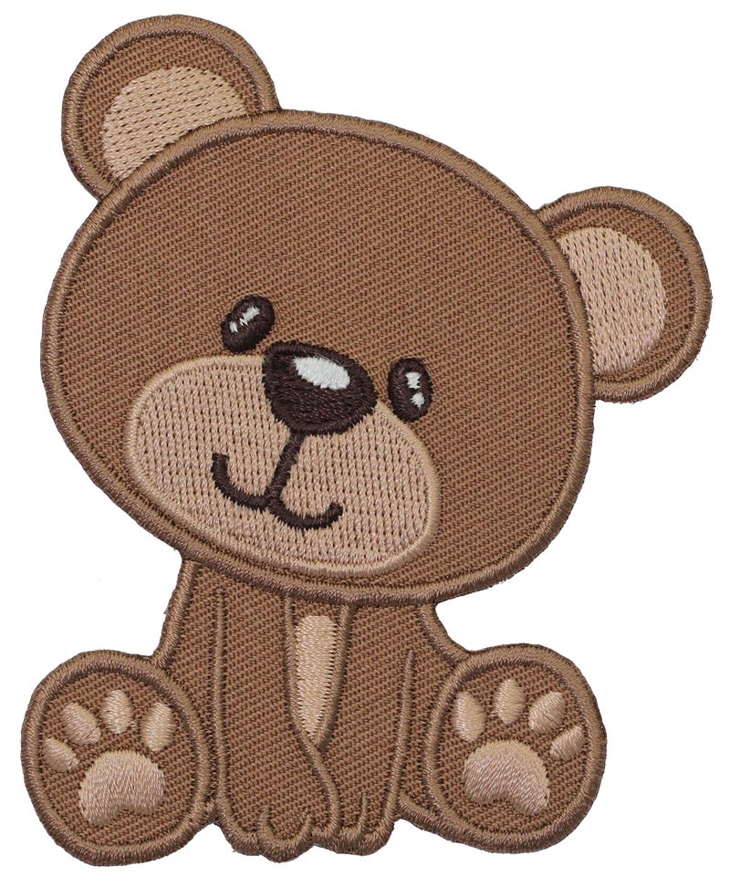 PatchMommy Teddy Bear Patch, Iron On/Sew On - Appliques for Kids Children - Image 1